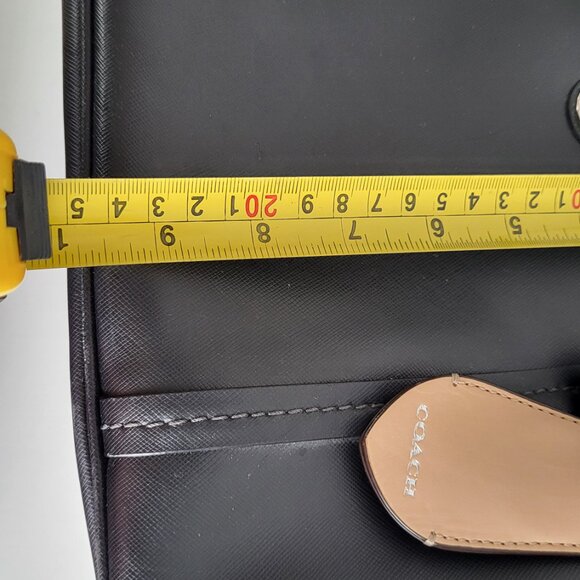 Coach Black Peyton Leather Jordan Satchel Tote I Authentic - Picture 17 of 17